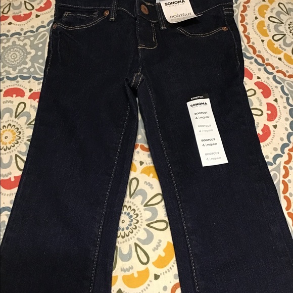 NWT Girls Sonoma Bootcut Jeans Size 4 - Picture 2 of 6